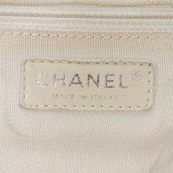 Pre Owned Chanel Black Large Lambskin Chain Around Flap