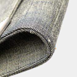 Pre Owned Chanel CC Choco Bar Denim Chain Flap