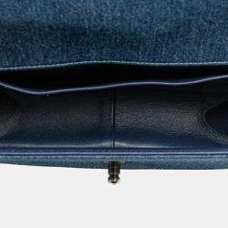 مملوكة مسبقًا حقيبة بوي شانيل دينيم وتويد زرقاء متوسطة