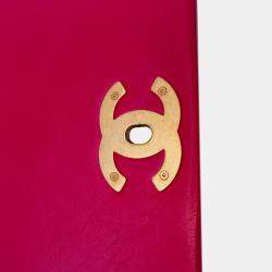 Pre Owned Chanel Pink Small Quilted Lambskin On And On Chain Flap