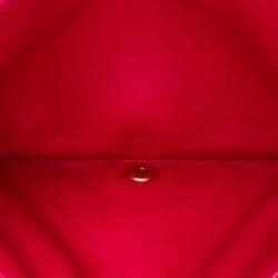 Pre Owned Chanel Pink Small Quilted Lambskin On And On Chain Flap