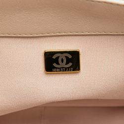 Pre Owned Chanel Brown Large Lambskin 19 Flap
