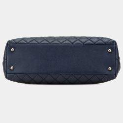 Pre Owned حقيبة شانيل بلو كبيرة كافيار كوكو بيد علوية