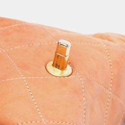 مملوكة مسبقًا Chanel Orange Small Aged Calfskin Chic Quilt Flap