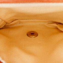 مملوكة مسبقًا Chanel Orange Small Aged Calfskin Chic Quilt Flap