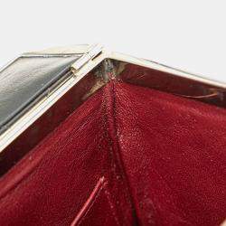 مملوكة مسبقًا حقيبة شانيل سوداء جلد خروف مبطن بنمط صندوقي