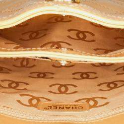 مملوكة مسبقًا حقيبة شانيل سيسي جلد عجل بني وايلد ستيتش