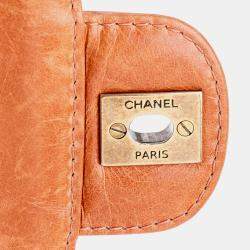 مملوكة مسبقًا Chanel Brown Medium Aged Calfskin Bubble CC Flap