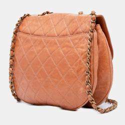 مملوكة مسبقًا Chanel Brown Medium Aged Calfskin Bubble CC Flap