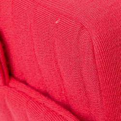 Pre Owned شنطة شانييل مينى عمودية مبطنة من الجيرسيه الوردي ذات غطاء واحد