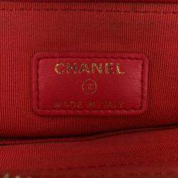 مملوكة مسبقًا Chanel Pink Quilted Lambskin Double Case with Chain