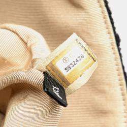 ممل وكة مسبقًا Chanel Black Jumbo Reissue 2.55 Choco Bar Wool Felt Identification Flap