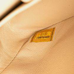 Pre Owned Chanel Brown Medium Classic Caviar Double Flap