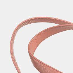 Pre Owned Chanel Pink Small Choco Bar Caviar Shoulder Bag