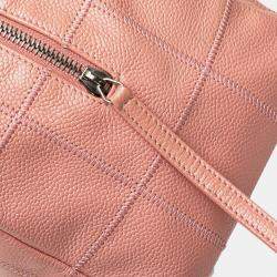 Pre Owned Chanel Pink Small Choco Bar Caviar Shoulder Bag