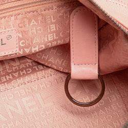 Pre Owned Chanel Pink Small Choco Bar Caviar Shoulder Bag