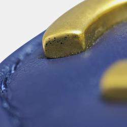 مملوكة مسبقًا حقيبة شانيل بلو تويد صغيرة "سكول ميموري" بيد علوية وغطاء