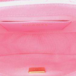 Pre Owned حقيبة شانيل فلاب رسائل كافيار مبطن صغيرة وردية اللون