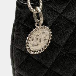 Pre Owned Chanel Black Caviar Medallion Tote