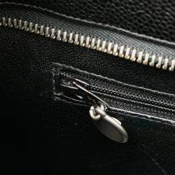 Pre Owned Chanel Black Caviar Medallion Tote