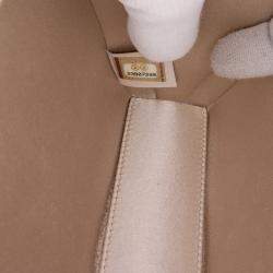 Pre Owned Chanel Gold Chocolate Bar Metallic Lambskin Frame Clutch with Chain