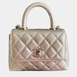 مملوكة مسبقًا Chanel Coco Handle Nano light gold with gold hardware