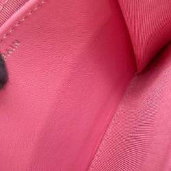 مملوكة مسبقًا Chanel Pink CC Quilted Lambskin Flap Card Holder on Chain
