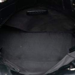 مملوكة مسبقًا Chanel Black Small Quilted Coated Canvas Paris Biarritz Tote