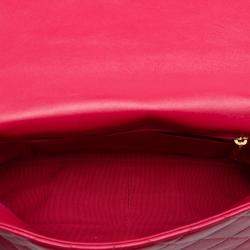 مملوكة مسبقًا Chanel Red Large Quilted Lambskin Funky Town Flap