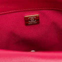 مملوكة مسبقًا Chanel Red Large Quilted Lambskin Funky Town Flap