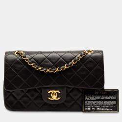 مملوكة مسبقًا Chanel Black Small Classic Lambskin Double Flap