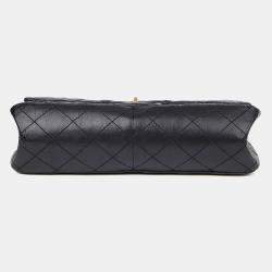 Pre Owned Chanel Reissue Black Leather Shoulder Bag