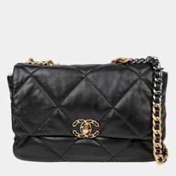 مملوكة مسبقًا Chanel Large Black Caviar Leather Tote Bag