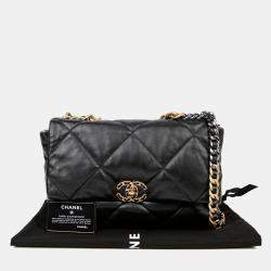 مملوكة مسبقًا Chanel Large Black Caviar Leather Tote Bag