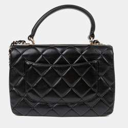 مملوكة مسبقًا Chanel Trendy CC Small Black Lambskin Leather Tote Bag