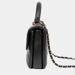 مملوكة مسبقًا Chanel Trendy CC Small Black Lambskin Leather Tote Bag