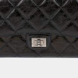 مملوكة مسبقًا محفظة شانيل جلد أسود طويلة