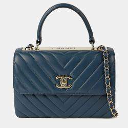مملوكة مسبقًا Chanel Trendy CC Small Blue Leather Tote Bag