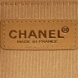 Pre Owned Chanel Beige/Black Wild Stitch Quilted Leather Flap Bag