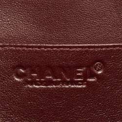 Pre Owned Chanel Accordion Black Vertical Quilted Leather Flap Bag