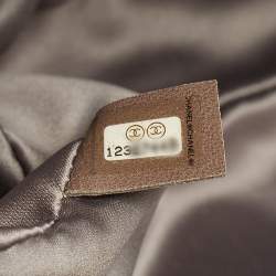 Pre Owned حقيبة شانيل قلاب جلد مبطن فقاعات أصفر صغيرة