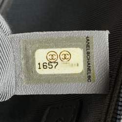 Pre Owned حقيبة شانيل بوي كبيرة جلدة مبطن لون بورغندي بقلاّب