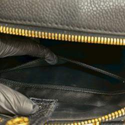 Pre Owned Chanel Black CC Caviar Vanity Case