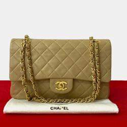 مملوكة مسبقًا Chanel Brown Medium Classic Lambskin Double Flap