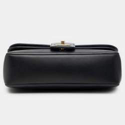 Pre Owned Chanel Blue CC Horizontal Quilted Lambskin Double Flap