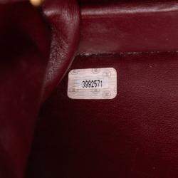 Pre Owned حقيبة رفرف شانيل مبطنة جلد الحمل سوداء متوسطة الحجم