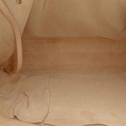 Pre Owned Chanel Brown Quilted Lambskin In The Mix Tote