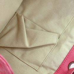 مملوكة مسبقًا Chanel Pink Calfskin Tote Drawstring Handbag