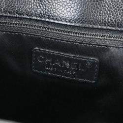 مملوكة مسبقًا Chanel Black Calfskin Tote Chain Handbag