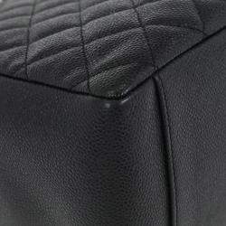 مملوكة  مسبقًا Chanel Black Calfskin Grand Shopping Tote GST Chain Handbag